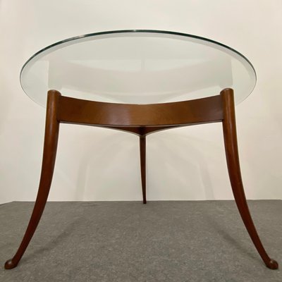 Round Coffee Table with Beveled Glass-IGT-943779