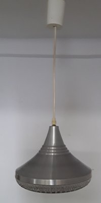 Round Funnel-Shaped Aluminum Ceiling Lamp, 1970s-HOI-777049