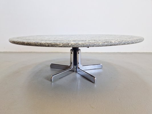 Round Granite Coffee Table by Ammannati & Vitelli for Bruno Brunati, 1970s-AXJ-1702239