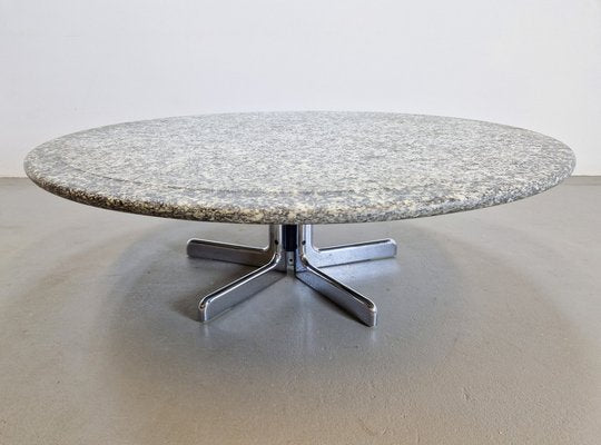 Round Granite Coffee Table by Ammannati & Vitelli for Bruno Brunati, 1970s-AXJ-1702239