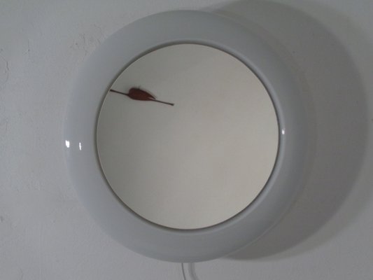 Round Illuminated Opal Glass Mirror, 1960s-RDW-776690