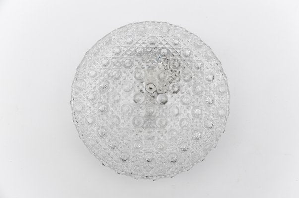 Round Knobbed Glass Flush Mount or Wall Lamp, Germany, 1960s-KQB-1816710