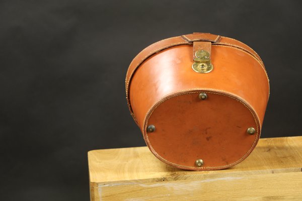 Round Leather Hat Trunk-EMZ-1220376