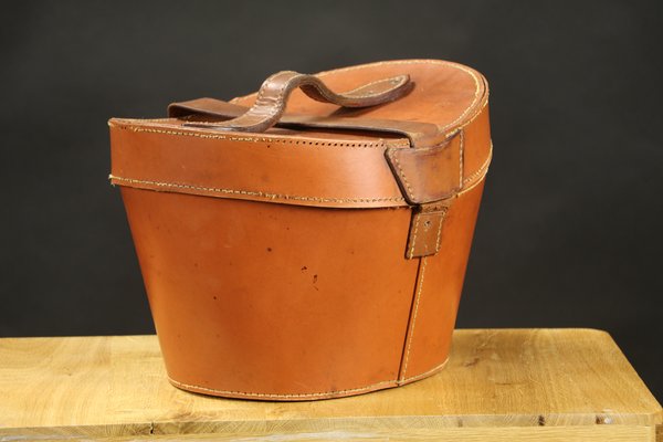 Round Leather Hat Trunk-EMZ-1220376