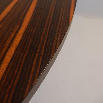 Round Macassar Ebony Dining Table-NYF-2024149