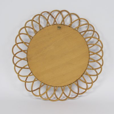 Round Mirror in Wicker-NE-1063704