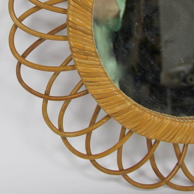 Round Mirror in Wicker-NE-1063704