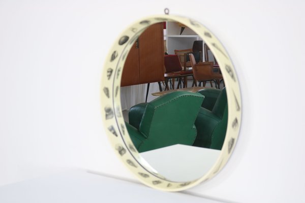 Round Mirror, Italy 1960s-AA-1755734