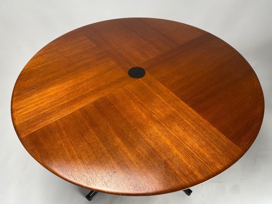 Round Mod. T41 Table in Rosewood attributed to Osvaldo Borsani for Tecno, Italy, 1958-KKZ-1814207