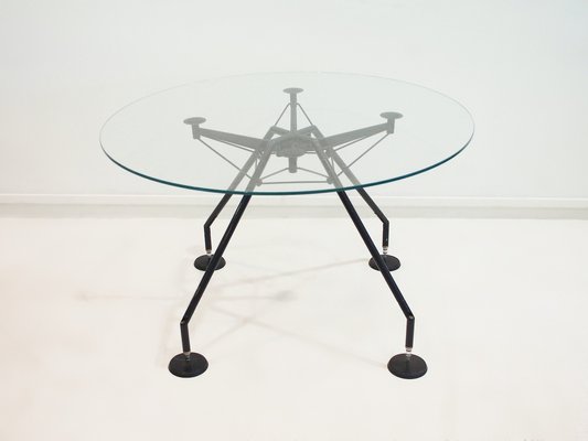 Round Nomos Dining Table by Sir Norman Foster & Partner for Tecno, 1980s-ZYF-1769818