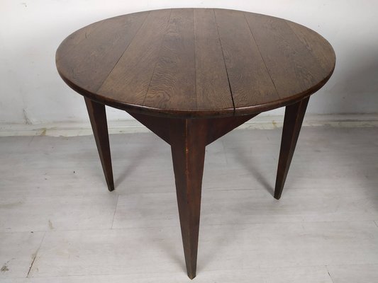 Round Oak Farm Table-EAD-1716645