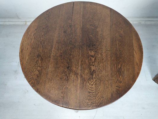 Round Oak Farm Table-EAD-1716645