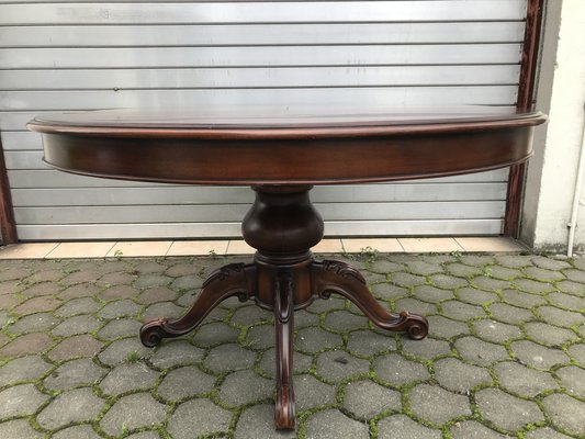 Round Oval Extendable Table with Chairs, 1970s, Set of 4-WQQ-1397040