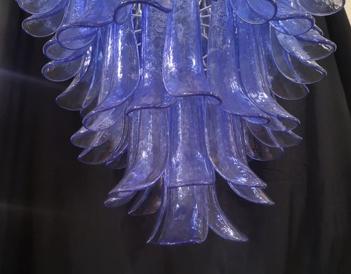 Round Periwinkle Color Chandelier by La Murrin, 1980s-UH-1293256