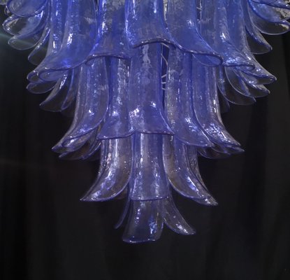 Round Periwinkle Color Chandelier by La Murrin, 1980s-UH-1293256