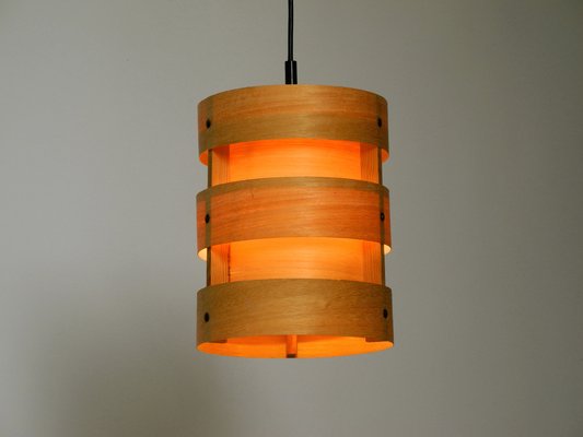 Round Plywood Lamella Pendant Lamp from Zicoli-RR-1754652