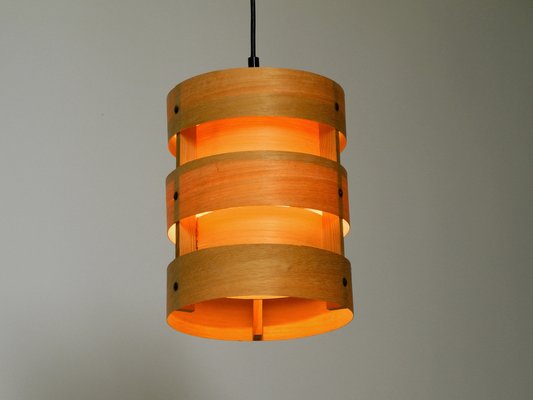 Round Plywood Lamella Pendant Lamp from Zicoli-RR-1754652