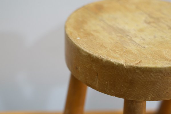 Round Stools by Charlotte Perriand for Les Arcs, France, 1960s, Set of 2-LA-1223802