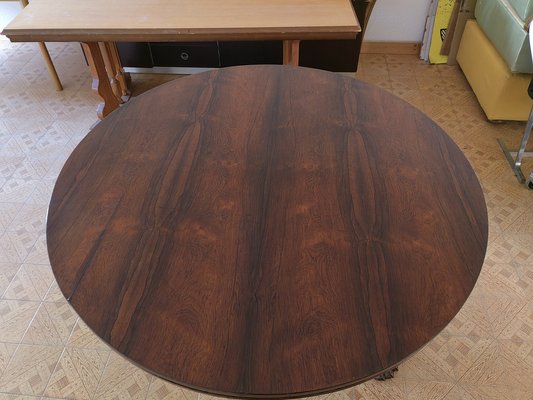 Round Table in Rosewood with Lion's Leg Foot, Late 1700s-ZFY-1732122