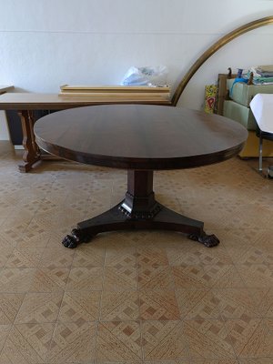 Round Table in Rosewood with Lion's Leg Foot, Late 1700s-ZFY-1732122