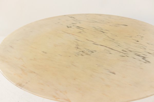 Round Table in Wood and Marble by Luigi Massoni for Boffi, 1970s-RCE-1773424