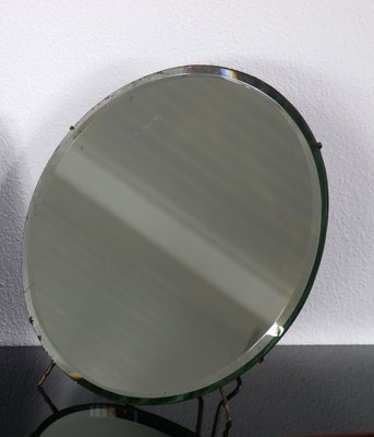 Round Table Mirror by Luigi Fontana & C, talian ,1950s-AA-1776821