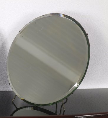 Round Table Mirror by Luigi Fontana & C, talian ,1950s-AA-1776821