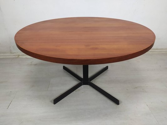 Round Teak Coffee Table, 1950s-EAD-1784398