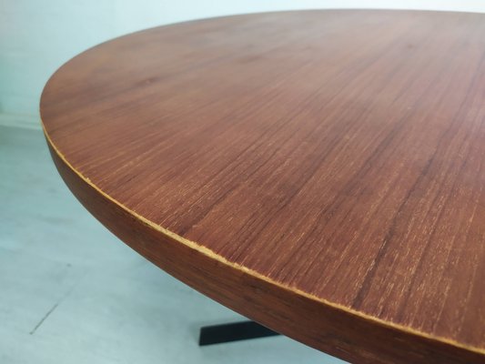 Round Teak Coffee Table, 1950s-EAD-1784398