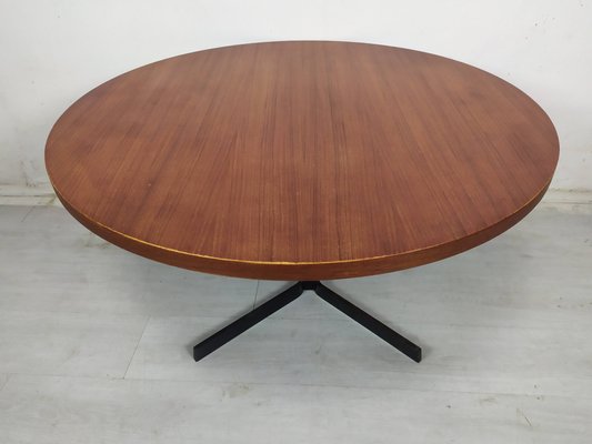 Round Teak Coffee Table, 1950s-EAD-1784398