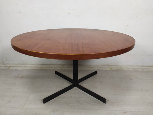 Round Teak Coffee Table, 1950s-EAD-1784398