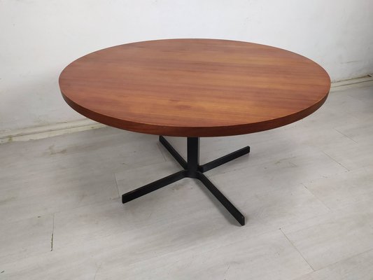 Round Teak Coffee Table, 1950s-EAD-1784398