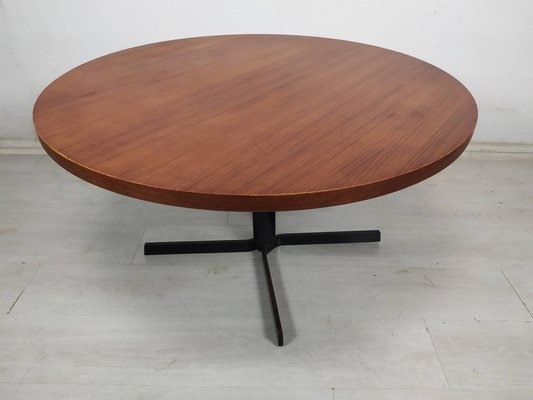 Round Teak Coffee Table, 1950s-EAD-1784398