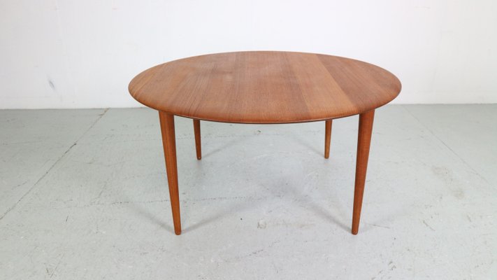 Round Teak Coffee Table by Peter Hvidt & Orla Mølgaard Nielsen for France & Son, 1950-DT-2026105