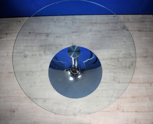 Round Tempered Glass Dining Table by Calligaris-GKV-1788388