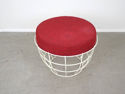 Round Wahthocker with Seat Cushion, Germany, 1950s-JV-1705902