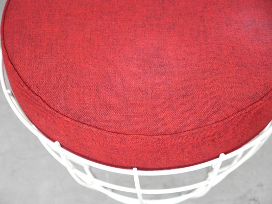 Round Wahthocker with Seat Cushion, Germany, 1950s-JV-1705902