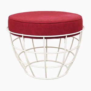 Round Wahthocker with Seat Cushion, Germany, 1950s-JV-1705902