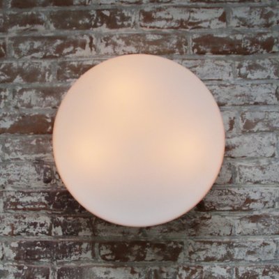 Round White Opaline Glass Wall Flush Mount from Bega Limburg-BLS-1409027