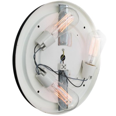 Round White Opaline Glass Wall Flush Mount from Bega Limburg-BLS-1409027