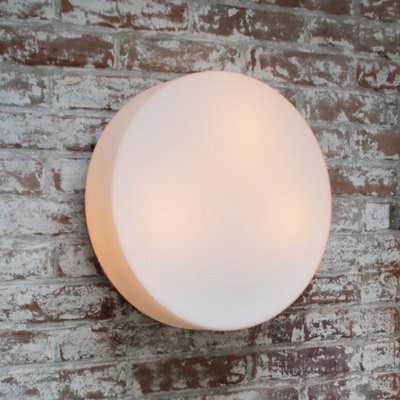 Round White Opaline Glass Wall Flush Mount from Bega Limburg-BLS-1409027