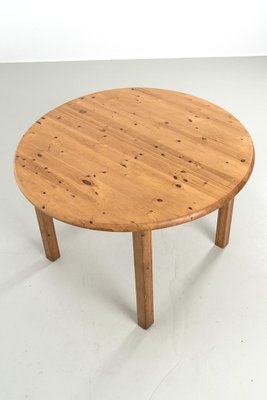 Round Wooden Pull-Out Dining Table-OKG-1769521