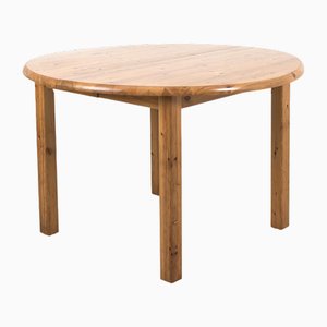 Round Wooden Pull-Out Dining Table-OKG-1769521