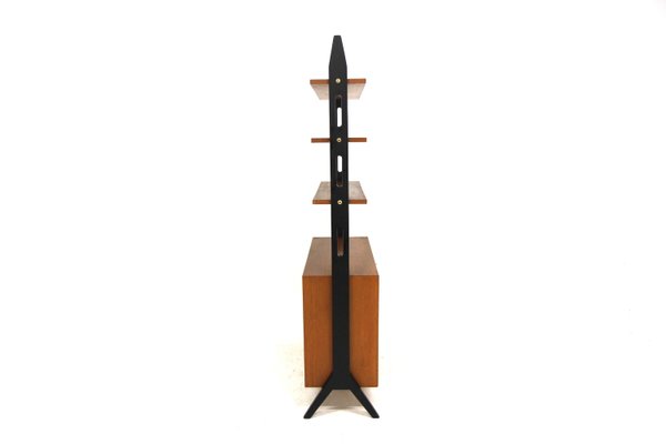 Roxen Teak Pedestal Bookcase from Möbel-Ikea, Sweden, 1960s-GEK-2022907