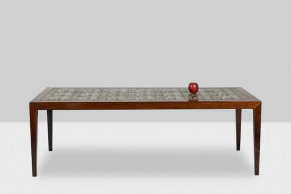 Royal Copenhagen Rosewood Coffee Table by Severin Hansen for Haslev Møbelsnedkeri, Denmark, 1960s-CEJ-1759745