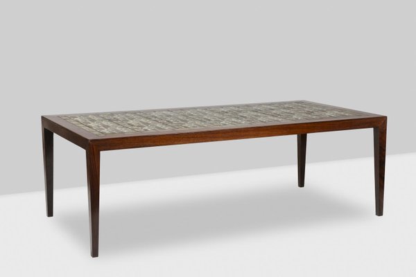 Royal Copenhagen Rosewood Coffee Table by Severin Hansen for Haslev Møbelsnedkeri, Denmark, 1960s-CEJ-1759745