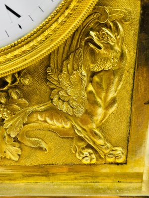 Royal Empire Fire-Gilt Mantel or Pendulum Clock, Paris, 1805-1815-FLW-1402041