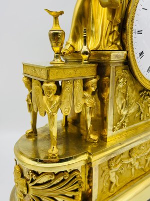 Royal Empire Fire-Gilt Mantel or Pendulum Clock, Paris, 1805-1815-FLW-1402041