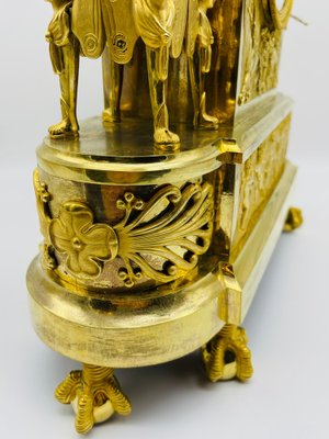 Royal Empire Fire-Gilt Mantel or Pendulum Clock, Paris, 1805-1815-FLW-1402041