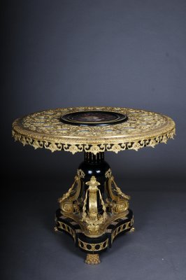 Royal Salon Table in Porcelain & Sevres Style Bronze-FLW-1401729